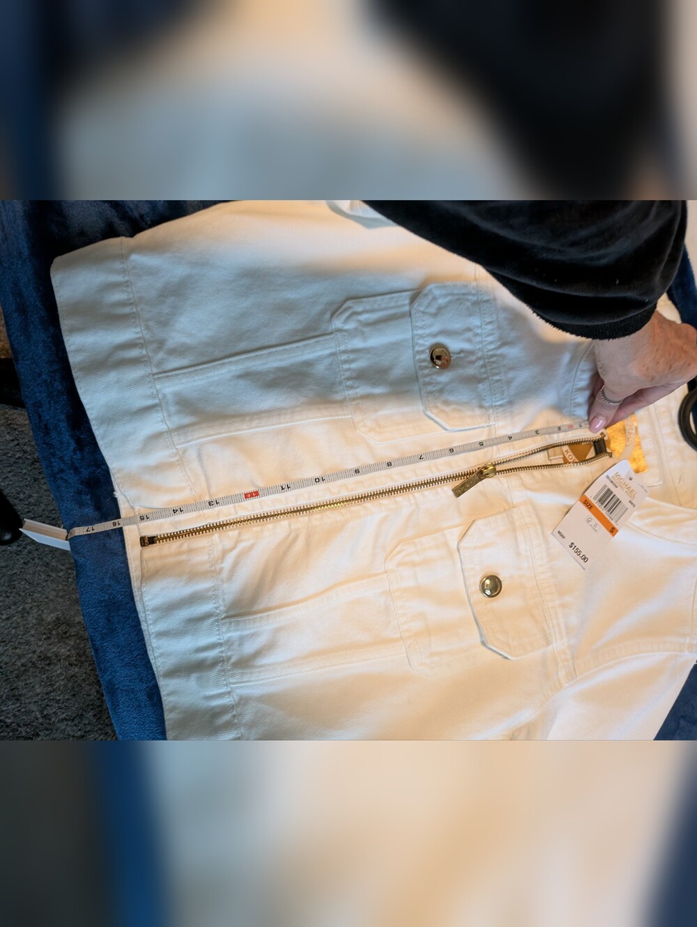 NWT Michael Kors White Jean Jacket - Picture 16 of 16